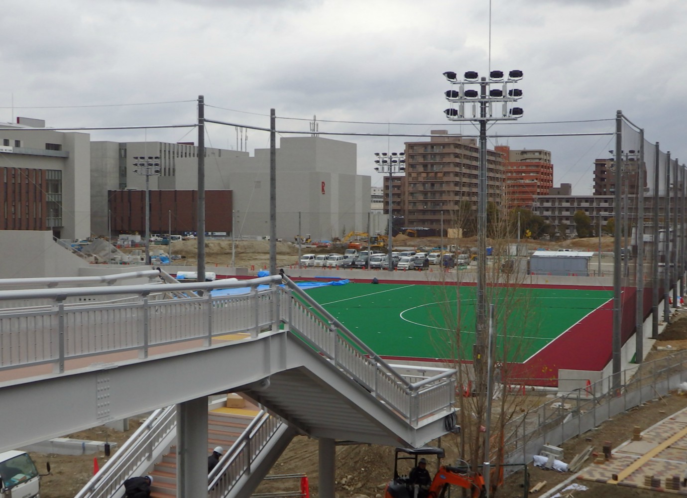 2015年02月02日OIC（大阪いばらきキャンパス）ホッケーフィールド建設調査～その2～