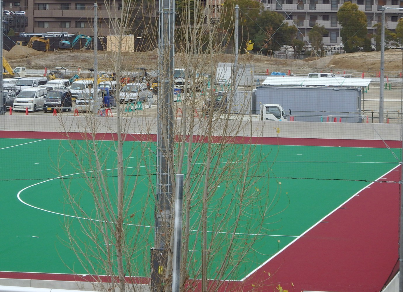 2015年02月02日OIC（大阪いばらきキャンパス）ホッケーフィールド建設調査～その5～