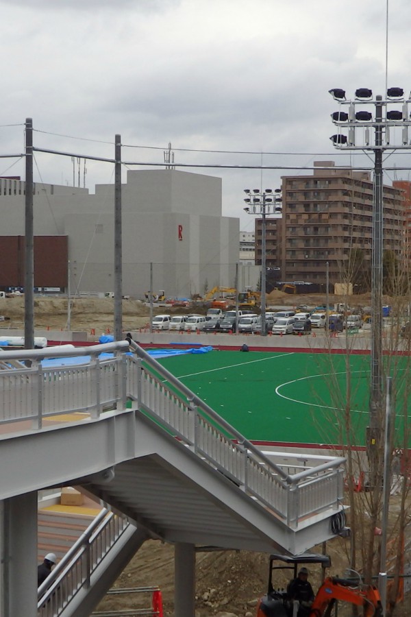 2015年02月02日OIC（大阪いばらきキャンパス）ホッケーフィールド建設調査～その2～