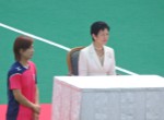 憲仁親王妃久子. 高円宮妃が来られ開会式並びに男女の試合をご覧になられました。